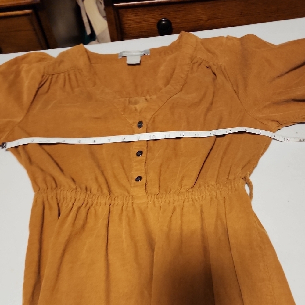 Lucky Brand Brown Mini Dress with Ruffle Hem - Picture 6 of 7